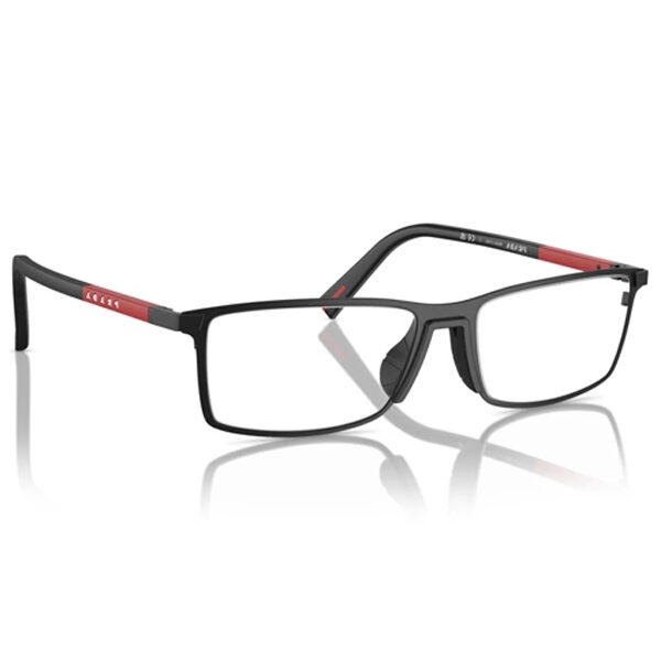 Prada Black Wraparound Frame detail with aerodynamic lines